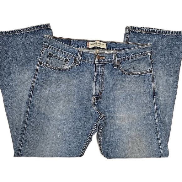 Vintage Levi’s 527 Mens Jeans Sz 34x30 Y2K Low Rise Boot Fit Denim Distressed - Picture 13 of 14